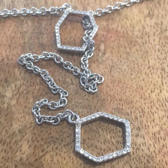 Rebecca Minkoff Gem Hex Pave Y-Necklace - Picture 2 of 5